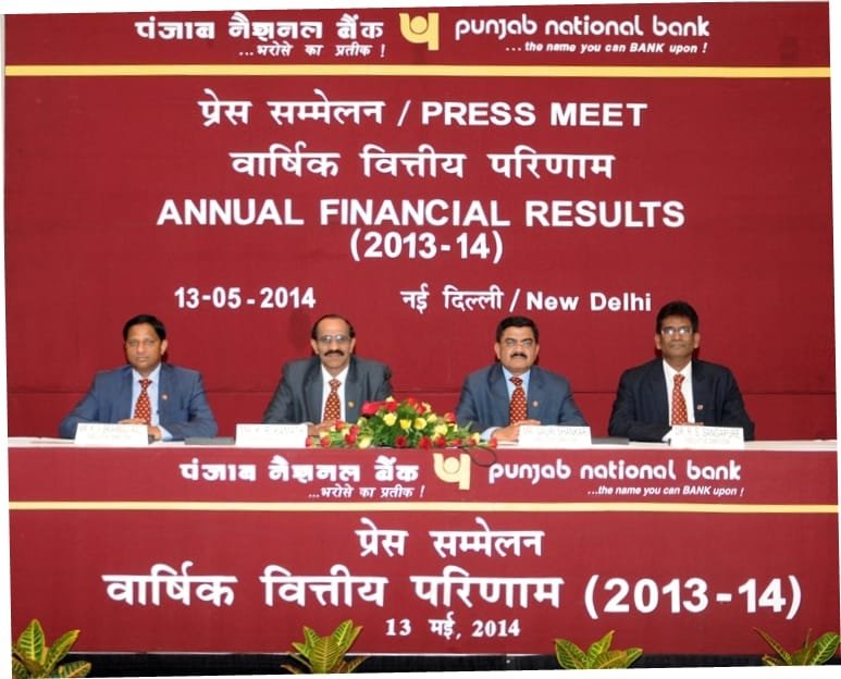 PNB DECLARES ITS ANNUAL AUDITED FINANCIAL RESULTS FOR THE FY 2013-14