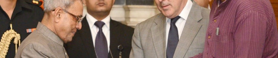 The President, Shri Pranab Mukherjee receiving the first copy of ‘QS Asia Pacific...