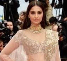 SONAM KAPOOR ASTONISHES AT CANNES 2014 WITH NET COUTURE BY ANAMIKA KHANNA