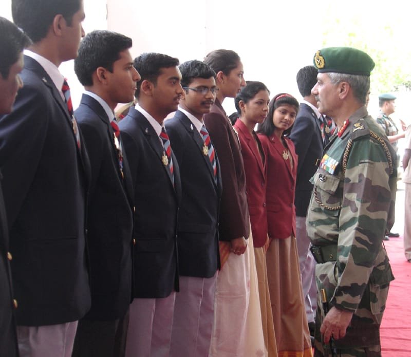 The Director General NCC, Lt. Gen Aniruddha Chakravarthy interacting with…