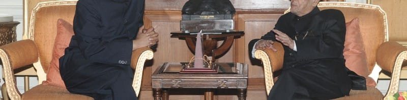 The Prime Minister of Mauritius, Dr. Navinchandra Ramgoolam meeting the...