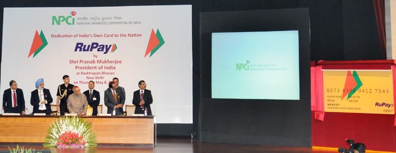 The President, Shri Pranab Mukherjee dedicating the ‘RuPay’ India’s own…