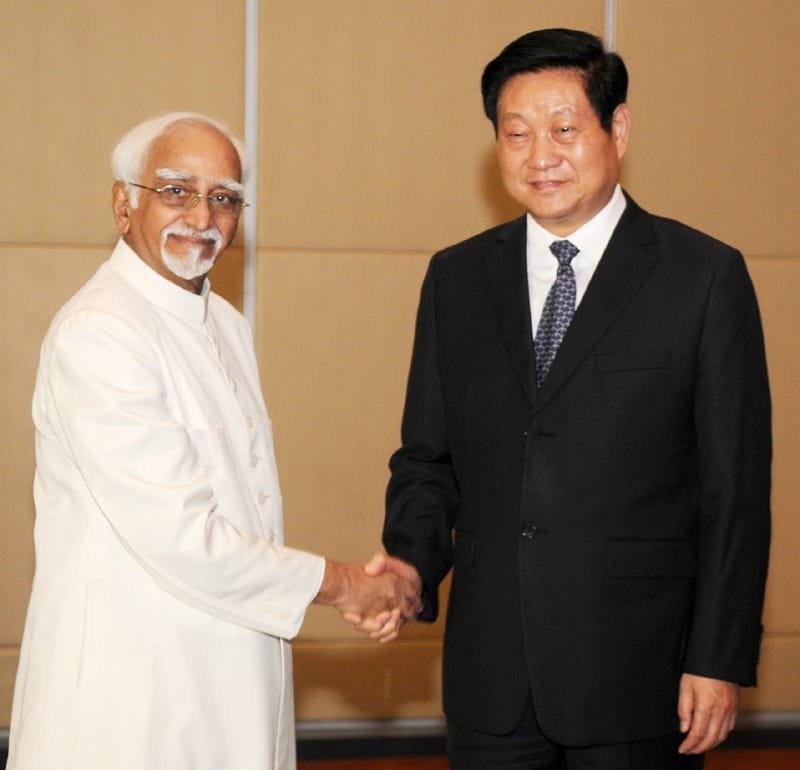 The Vice President, Shri Mohd. Hamid Ansari meeting the Secretary, Shaanxi…