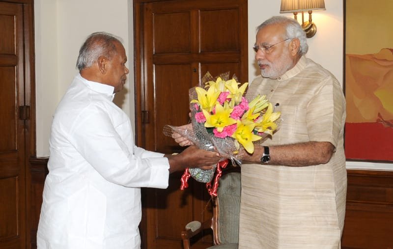 The Chief Minister of Bihar, Shri Jitan Ram Manjhi calling on the Prime Minister,…
