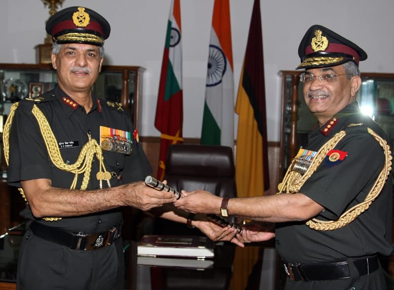 Lt. Gen. V.P. Chaturvedi after taking over as new DGMS (Army) is receiving…