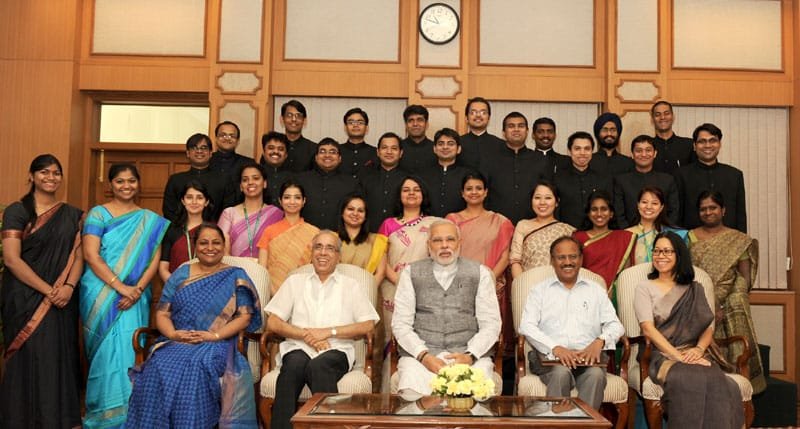The Officer Trainees of the 2012 batch of Indian Foreign Service calling on…