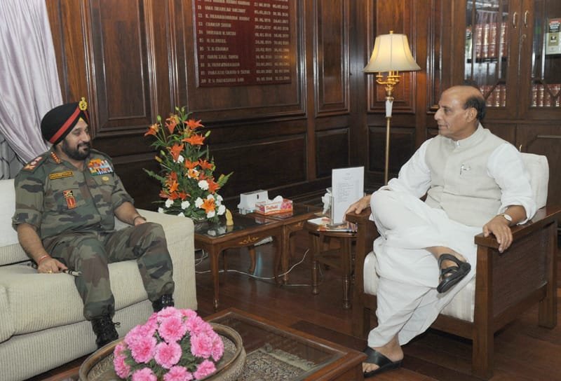 The Chief of Army Staff, General Bikram Singh calling on the…