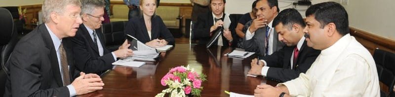 The US Deputy Secretary, Mr. Daniel Poneman meeting the Minister of...