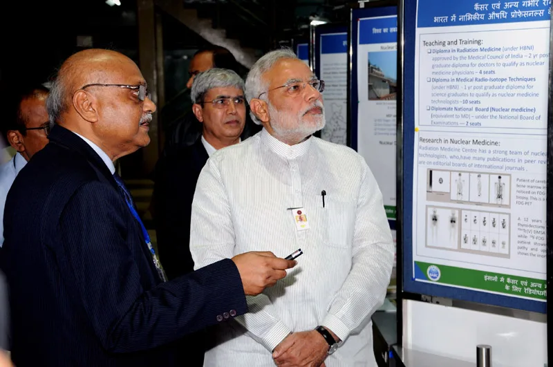 The Prime Minister, Shri Narendra Modi being briefed by the Secretary DAE …
