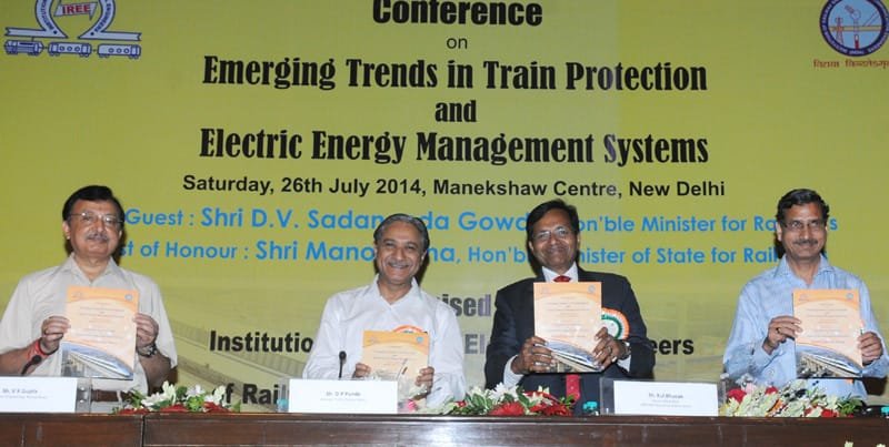 The Member Electrical, Railway Board, Shri Kul Bhushan releasing the…