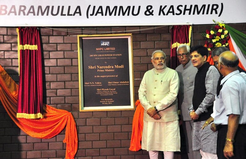 The Prime Minister, Shri Narendra Modi dedicating the 240 MW Uri-II hydropower…
