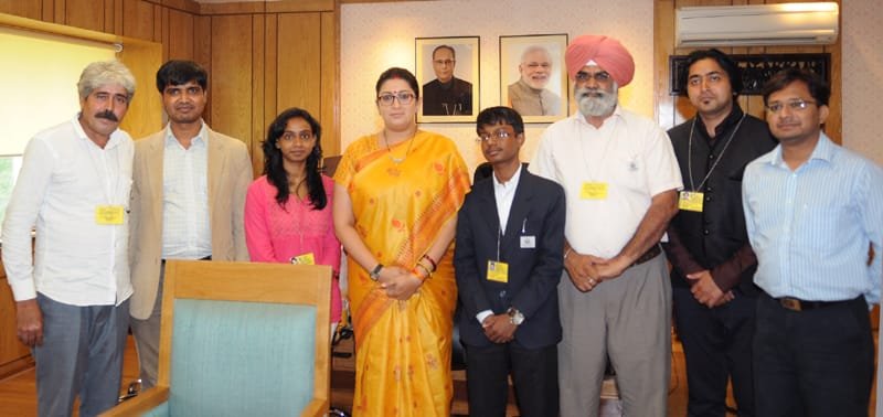 The Union Minister for Human Resource Development, Smt. Smriti Irani meets…