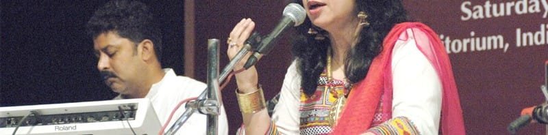 The Renowned Sufi singer Ms. Rashmi Agarwal performing at the ...