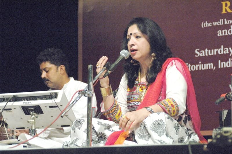 The Renowned Sufi singer Ms. Rashmi Agarwal performing at the …