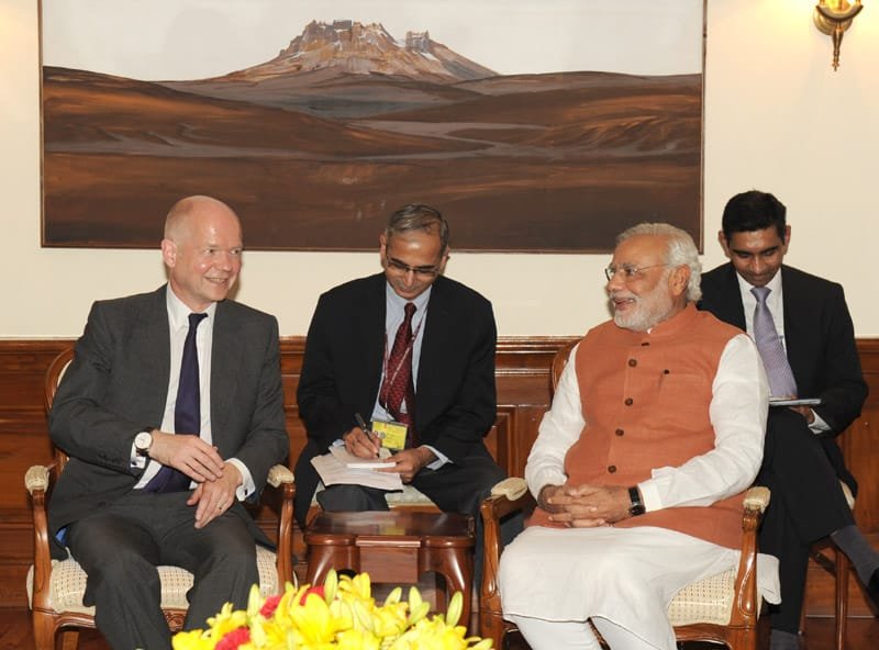 The UK Foreign Secretary, Mr. William Hague calling on the Prime Minister,...
