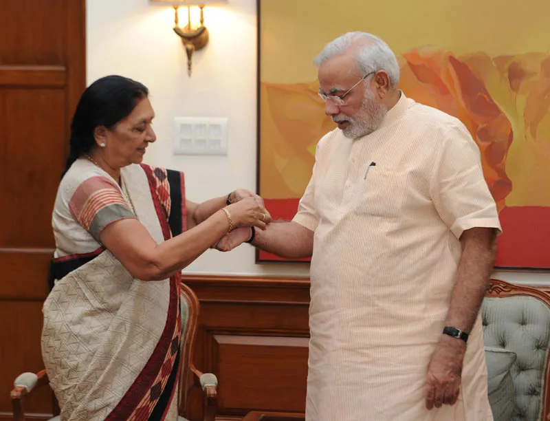 The Chief Minister of Gujarat, Smt. Anandiben Patel calls on the Prime Minister, Shri Narendra Modi, in New Delhi