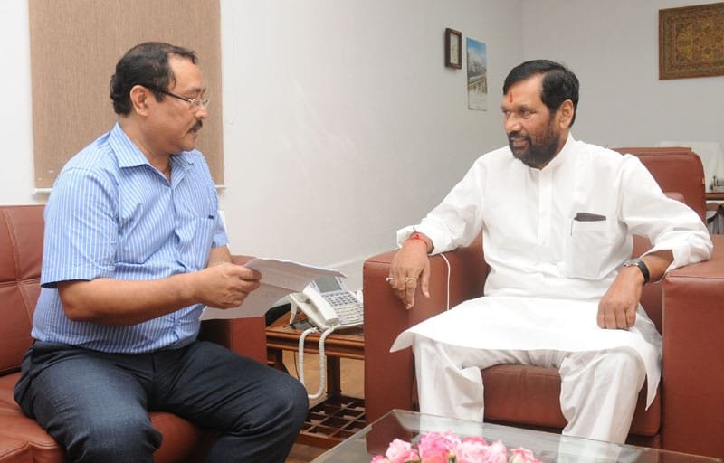The Minister Food & Civil Supplies, Mizoram, Shri John Ratluangliana calls on…