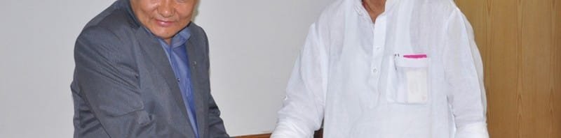 The Agriculture Minister of Bhutan, Shri Lyonpo Yeshey Dorji meeting..