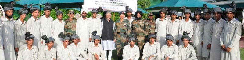 A delegation of Gujjars and Bakkarwal youths from Jammu and Kashmir under...