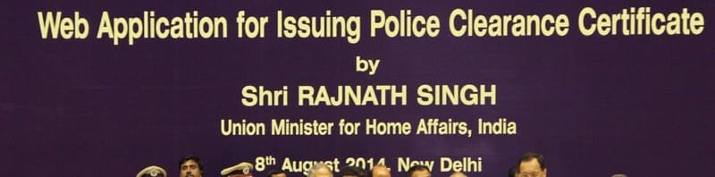 The Union Home Minister, Shri Rajnath Singh launching the Web...