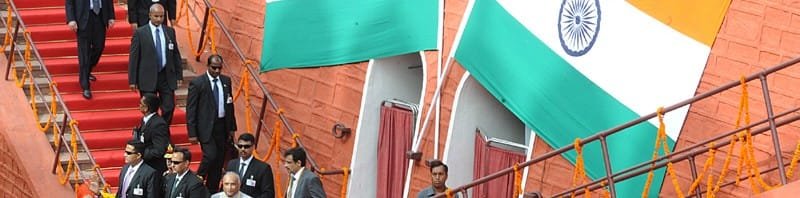 The Prime Minister, Shri Narendra Modi waving to the people after addressing...