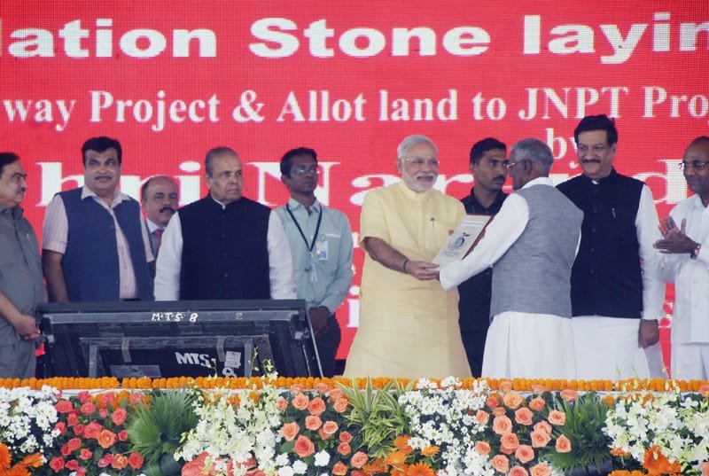 The Prime Minister, Shri Narendra Modi handed over land allotment letters to…