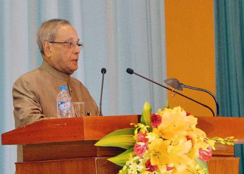 The President of India, Shri Pranab Mukherjee addressing at the inauguration of…
