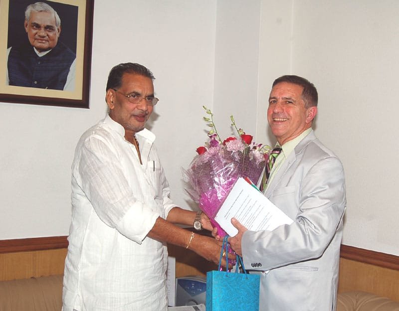 The Israeli Ambassador to India, Mr. Daniel Carmon meets the Union Minister for..