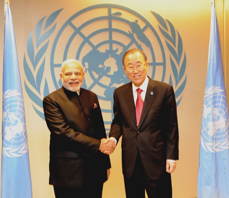 The Prime Minister, Shri Narendra Modi meeting the UNGA Secretary-General, …