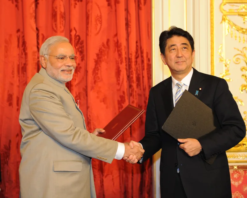 The Prime Minister, Shri Narendra Modi and the Prime Minister of Japan, …