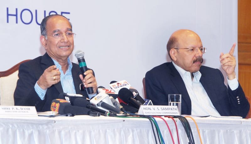 The Chief Election Commissioner, Shri V.S. Sampath along with the …