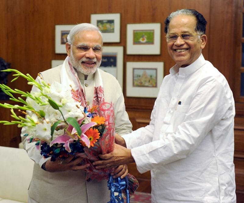 The Chief Minister of Assam, Shri Tarun Gogoi calling on the Prime Minister, …
