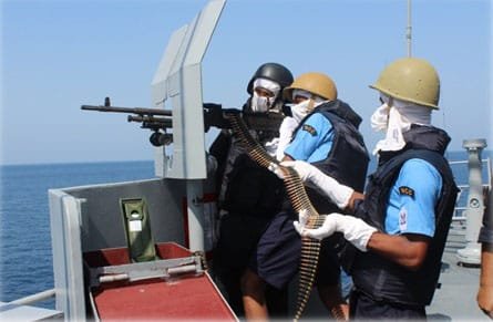 Firing weapons at sea instills in NCC cadets a sense of pride and achievement ...