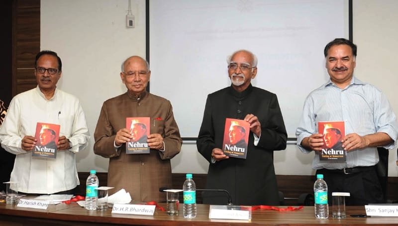 The Vice President, Shri Mohd. Hamid Ansari releasing a book entitled...