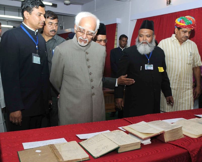 The Vice President, Shri Mohd. Hamid Ansari visiting the Maulana Abul Kalam Azad ...