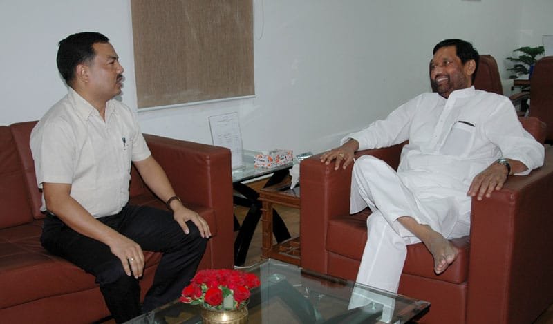 The Food Minister of Manipur, Shri M .Okendro calls on the Union Minister for…