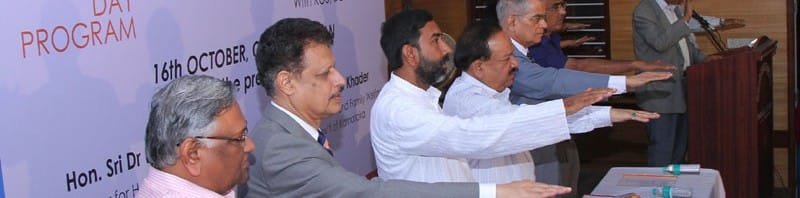 The Union Minister for Health and Family Welfare, Dr. Harsh Vardhan attending ...