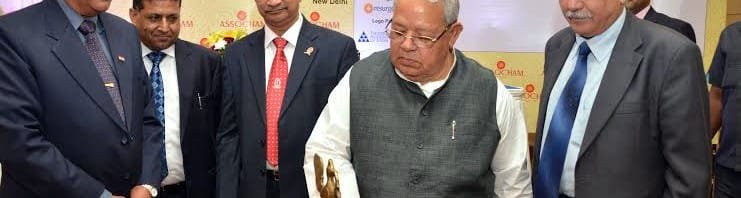 The Union Minister for Micro, Small & Medium Emprises, Shri Kalraj Mishra lighting the..