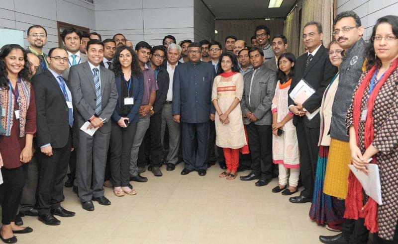 The Union Minister for Communications & Information Technology, Shri Ravi …