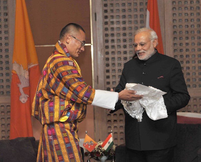 The Prime Minister, Shri Narendra Modi being greeted by the Prime Minister of ..