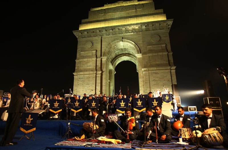 Glimpses of joint performance by the Central Band of the Royal Air Force and ...
