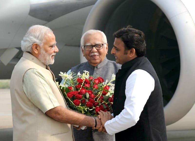 The Prime Minister, Shri Narendra Modi being received by the Governor of …
