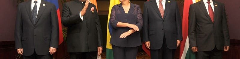 The Prime Minister, Shri Narendra Modi with the other BRICS leaders ahead of...