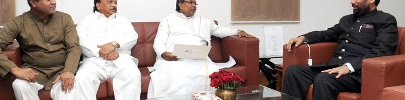 The Chief Minister of Karnataka, Shri Siddaramaiah meeting the Union Minister...
