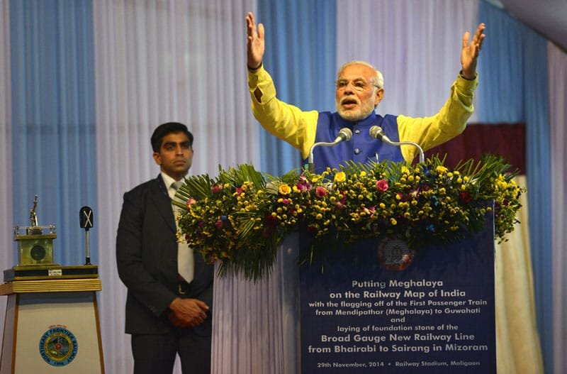The Prime Minister, Shri Narendra Modi addressing at the inauguration of the…