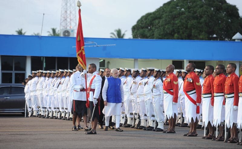 The Prime Minister, Shri Narendra Modi being given Guard of Honour, on his …