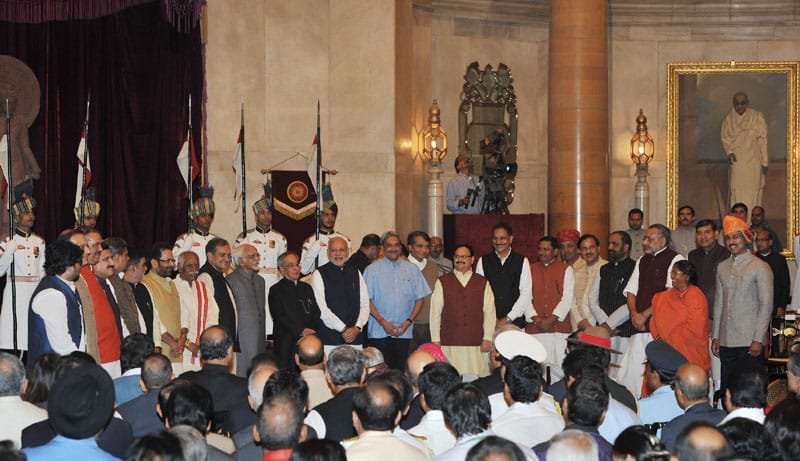 The President, Shri Pranab Mukherjee, the Vice President, Shri Mohd. Hamid Ansari ..