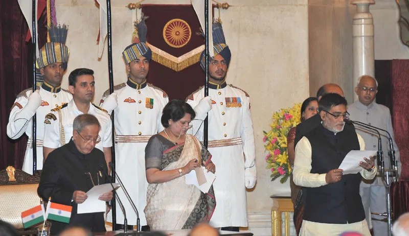 The President, Shri Pranab Mukherjee administering the oath as Minister of State…
