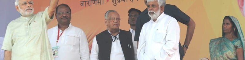 The Prime Minister, Shri Narendra Modi at Jayapur Varanasi for adopting the village...