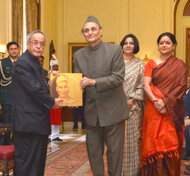 The President, Shri Pranab Mukherjee receiving the first copy of the Coffee Table…